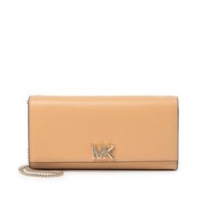 Michael Kors Mott Leather Crossbody Clutch NWT